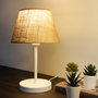 Opviq AYD-3120 Lámpara de Mesa Crema y Blanco